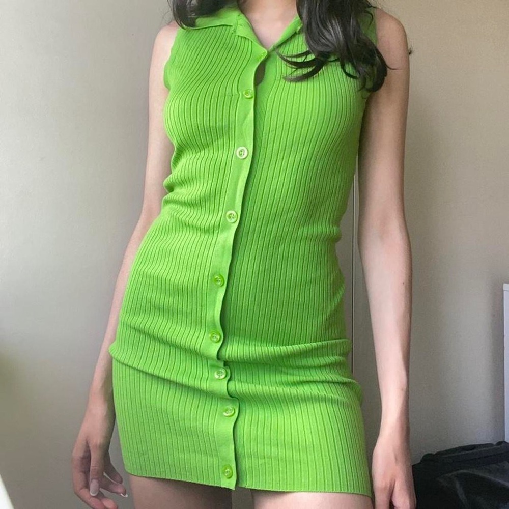 Zara NWT Knit Polo Mini Dress - SIZE SMALL - NEW WITH TAGS